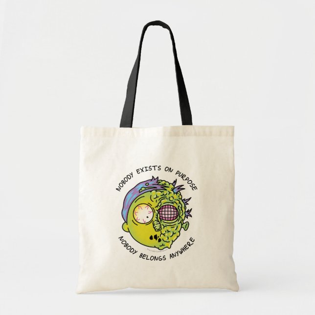 RICK AND MORTY™ | Stylized Morty Fly Quote Tote Bag (Front)