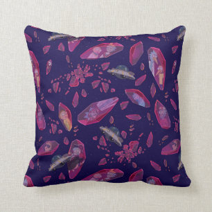 Rick and Morty Time Crystal Pattern Throw Pillow