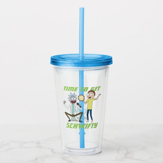 RICK AND MORTY™ | Time To Get Schwifty Acrylic Tumbler (Front)