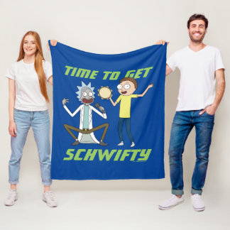 RICK AND MORTY™ | Time To Get Schwifty Fleece Blanket