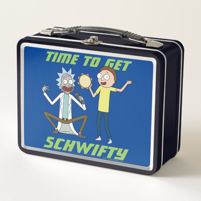 RICK AND MORTY™ | Time To Get Schwifty Metal Lunch Box (Front)