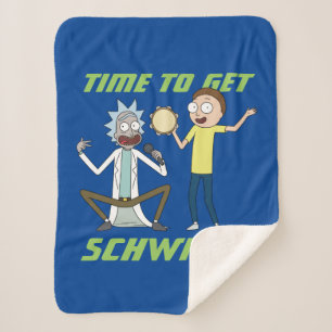 RICK AND MORTY™   Time To Get Schwifty Sherpa Blanket