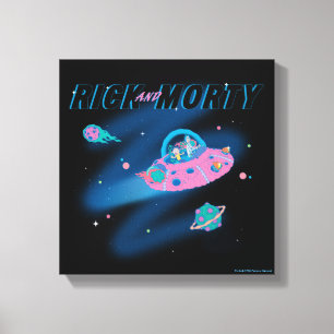 RICK AND MORTY™   Traveling Through Space Canvas Print
