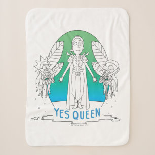 RICK AND MORTY™   Yes Queen Sherpa Blanket
