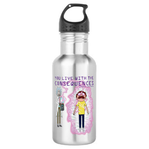 RICK AND MORTY™   You Live With The Consequences 532 Ml Water Bottle