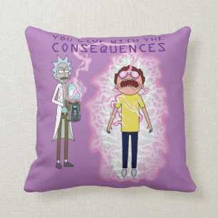 RICK AND MORTY™   You Live With The Consequences Throw Pillow