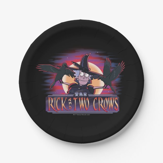 Rick and Two Crows Paper Plate (Front)