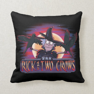 Rick and Two Crows Throw Pillow