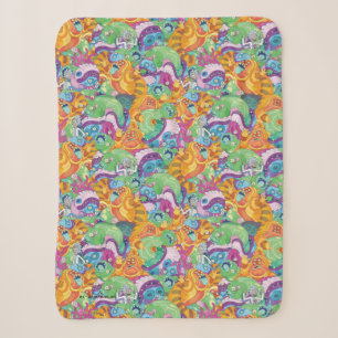 Rick Apocalypse Party Alien Pattern Sherpa Blanket