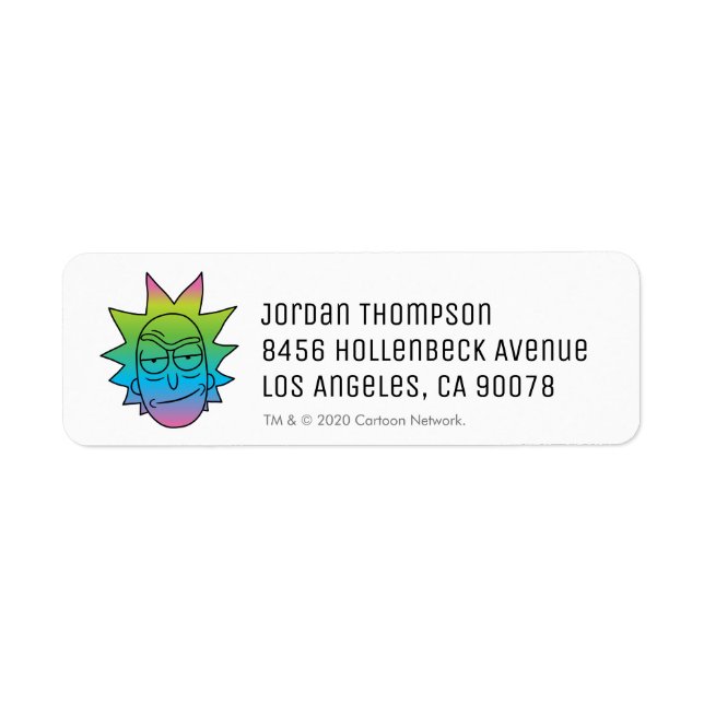 RICK ET MORTY™| motif Rainbow Rick Head (Devant)