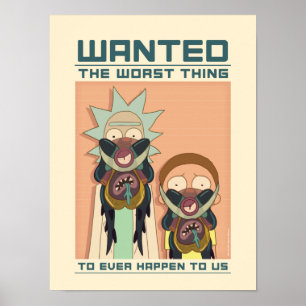 RICK ET MORTY™   Poster Recherché Glorzo