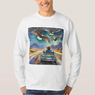 Rick London Driving In The Dark Funny Comic  T-Shirt