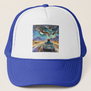 Rick London Driving In The Dark Funny Comic Trucker Hat