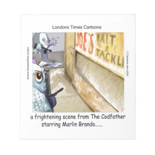Rick London Fish Mafia Funny Gifts Notepad