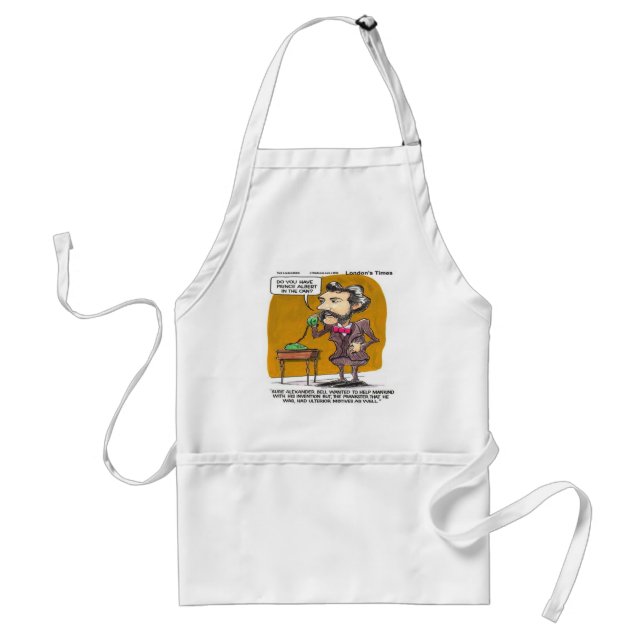 Rick London Funny Alexander Bell Phone Prank Standard Apron (Front)
