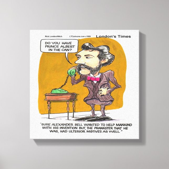 Rick London Funny Alexander Bell PhonePrank Print (Front)