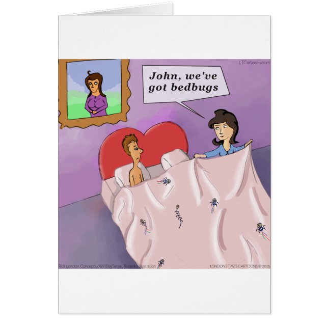 Rick London Funny Bedbugs Cartoon (Front)
