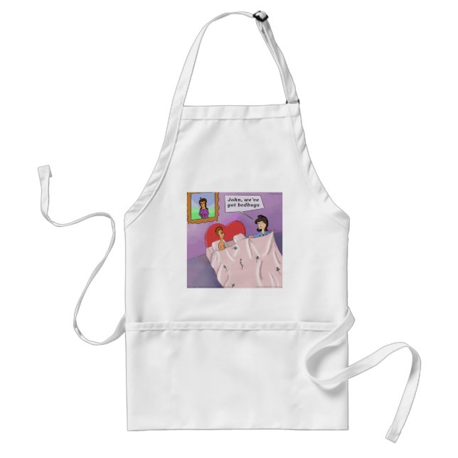 Rick London Funny Bedbugs Cartoon Standard Apron (Front)