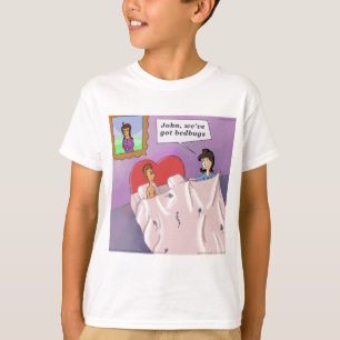 Rick London Funny Bedbugs Cartoon T-Shirt