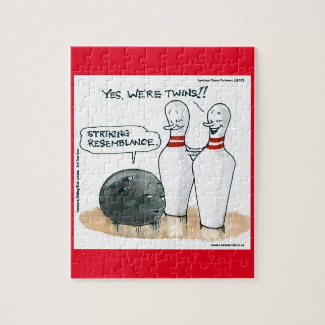 Rick London Funny Bowling  Jigsaw Puzzle (Vertical)