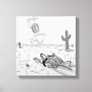 Rick London Funny Dog Mirage Canvas Print
