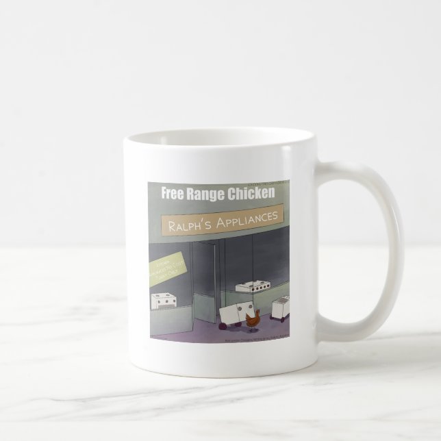 Rick London Funny Free-Range Chicken Coffee Mug (Right)