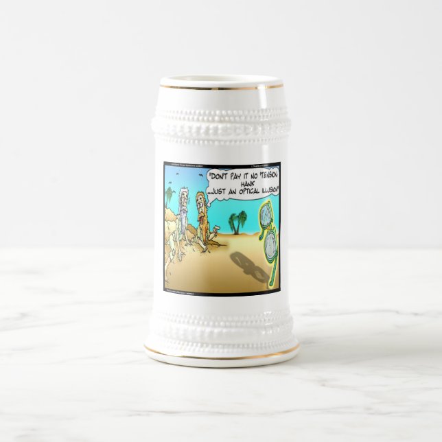 Rick London Funny Optical Optometrist Illusion Beer Stein (Center)