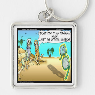 Rick London Funny Optical Optometrist Illusion Keychain