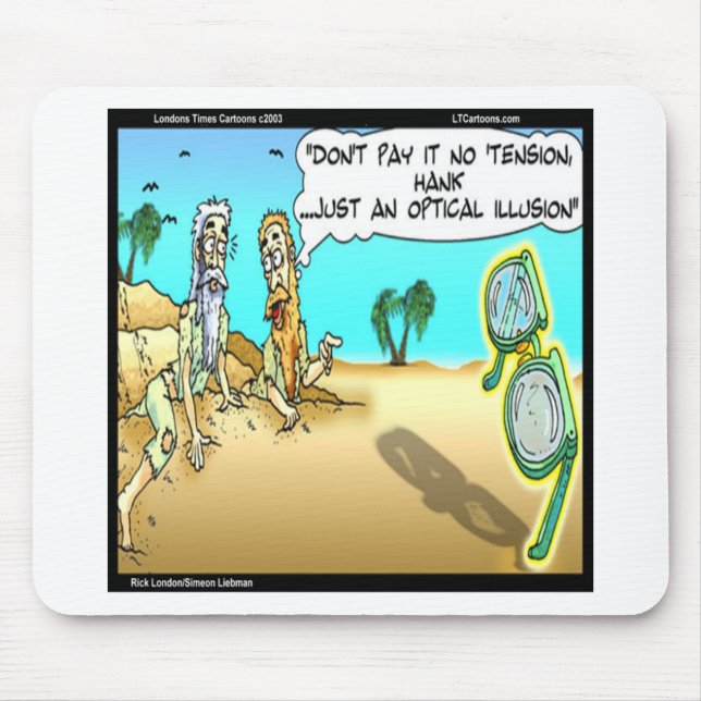 Rick London Funny Optical Optometrist Illusion Mouse Pad (Front)