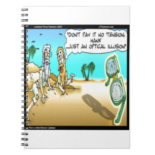 Rick London Funny Optical Optometrist Illusion Notebook