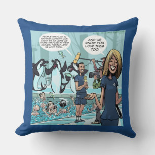 Rick London Funny Orca Revenge Jumbo Coussin en co