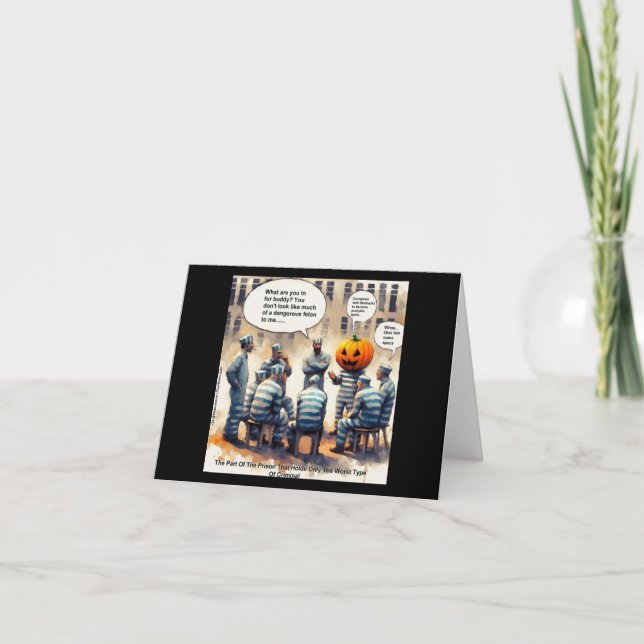 Rick London Funny Pumpkin Spice Prison  Card (Front)