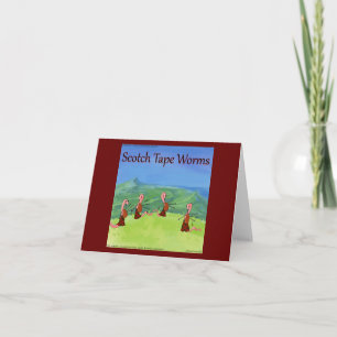 Rick London Funny Tapeworms Of Scotland Card