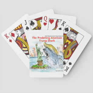 Rick London Funny Trump Shark Playing Cards