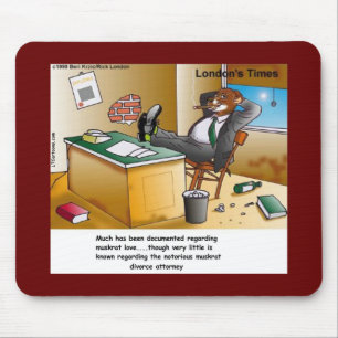 Rick London Muskrat Divorce Attorney Comic  Mouse Pad