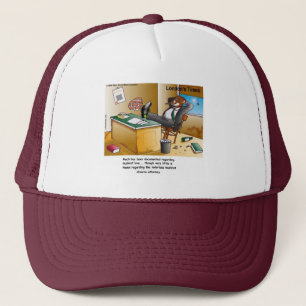 Rick London Muskrat Divorce Attorney Comic Trucker Hat