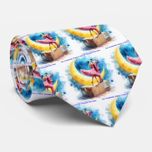 Rick London Pink Himalayan Salsa Funny Tie