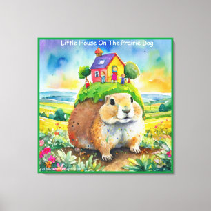 Rick London Prairie Dog Life Comic Stretched Canvas Print