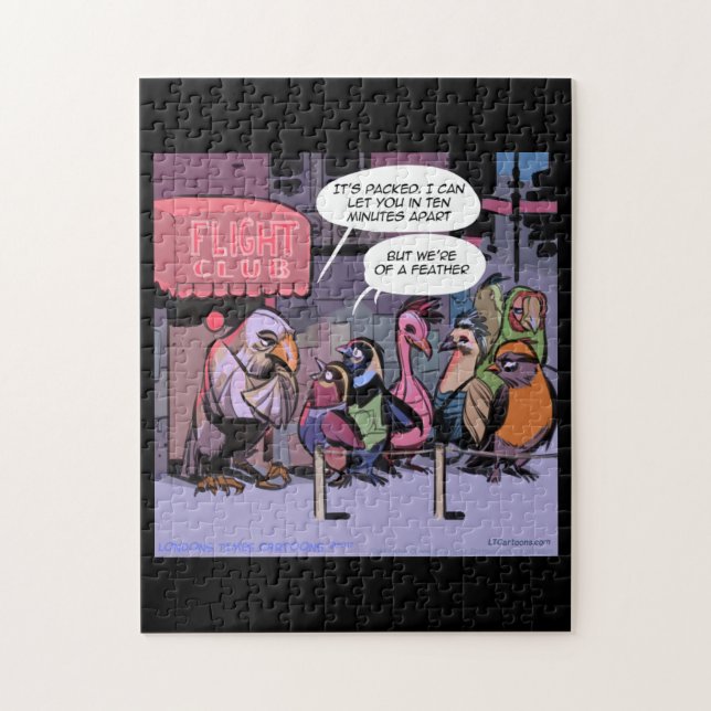 Rick London Puzzle "Oiseaux d'une plume" avec boît (Vertical)