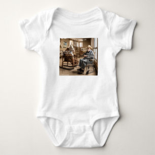 Rick London Retired Far Side Cow Likes To Brag  Baby Bodysuit