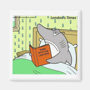 Rick London Shark Lawyer Funny  Magnet