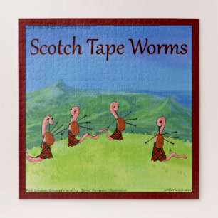 Rick London Worms From Scotland Funny Jigsaw Puzzle