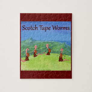 Rick London Worms From Scotland Funny Jigsaw Puzzle
