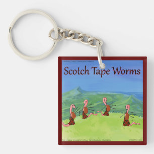 Rick London Worms From Scotland Funny Keychain