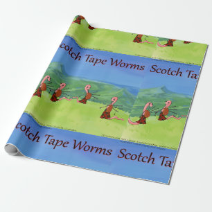 Rick London Worms From Scotland Funny Wrapping Paper