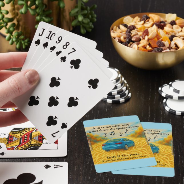 Rick London's Misheard Lyrics Spaghetti Way Funny Playing Cards (In Situ)