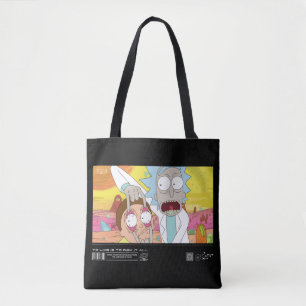 Rick Opening Morty's Eyes Quote Graphic Tote Bag