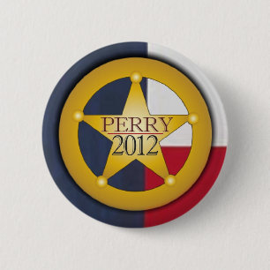 Rick Perry 2012 Ranger Badge 2 Inch Round Button