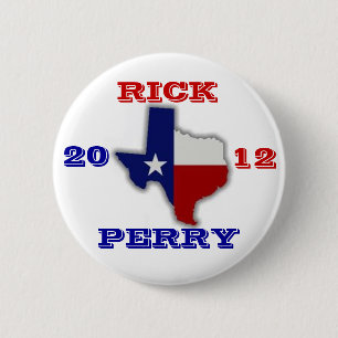 Rick Perry 2012 Texas 2 Inch Round Button