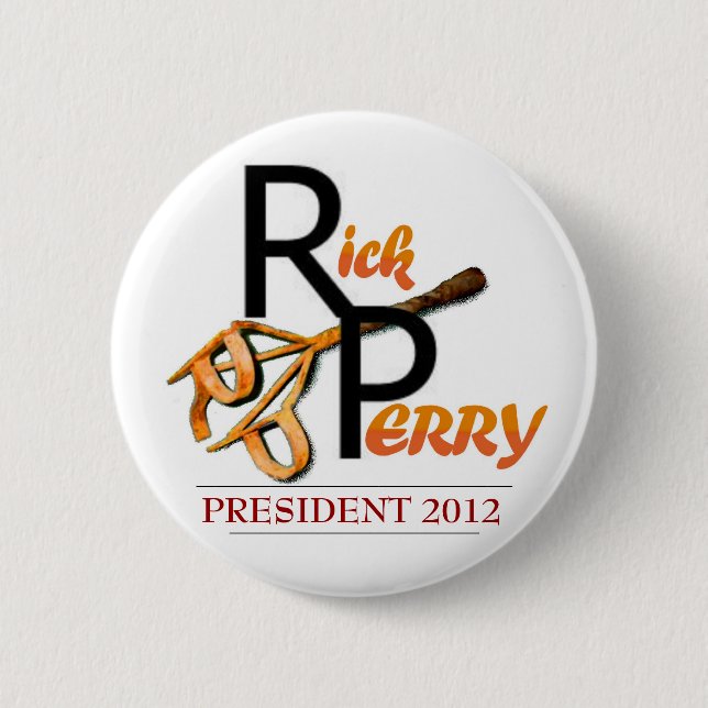 Rick Perry Brand 2 Inch Round Button (Front)
